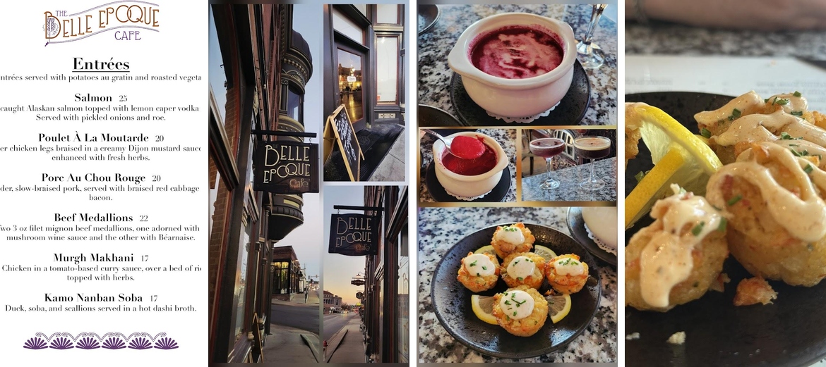 Cafe Belle Epoque Menu